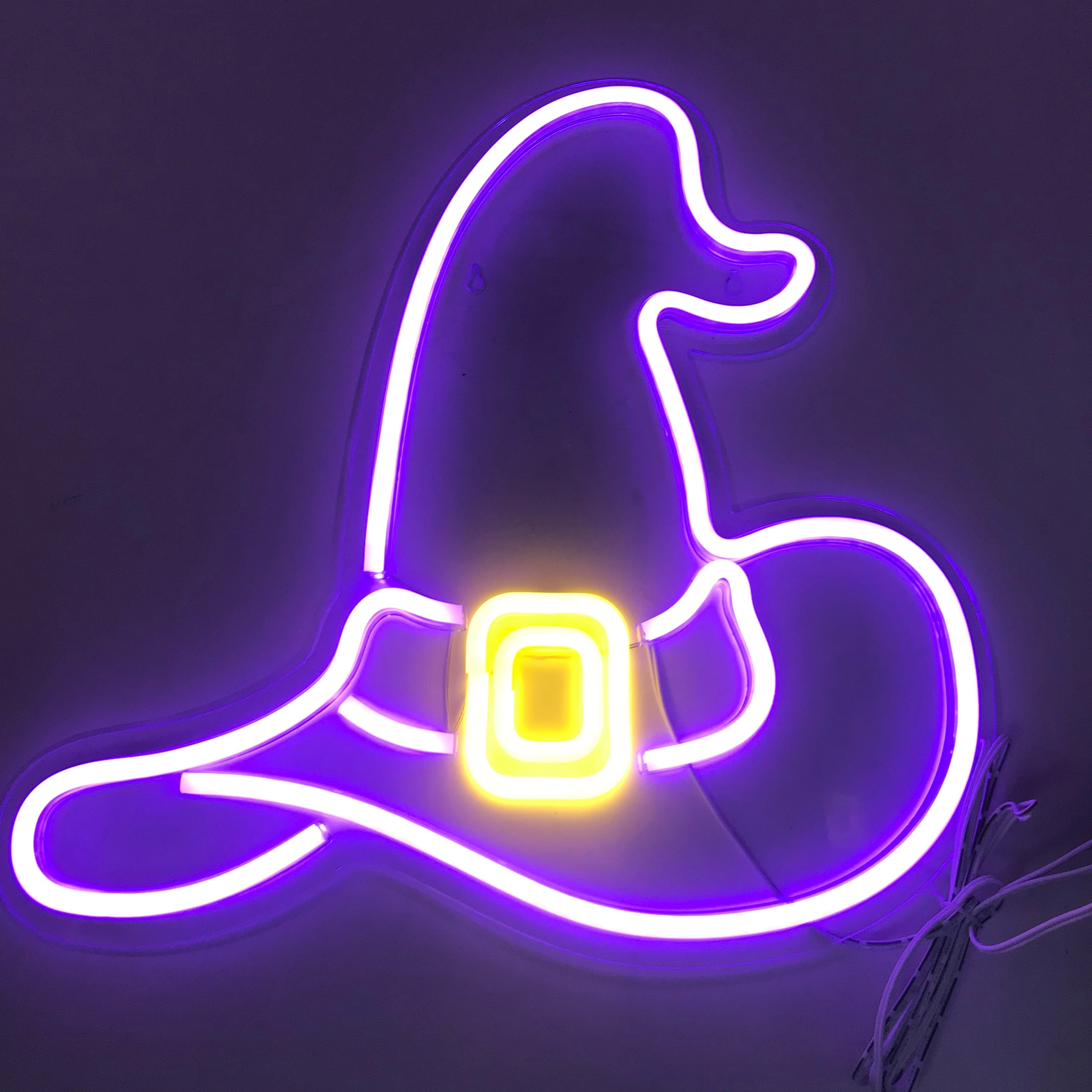 USB Powered LED Magic hat Neon Signs for Wall Decor, Cafe, Restaurant,Coffee Bars, Halloween decoration