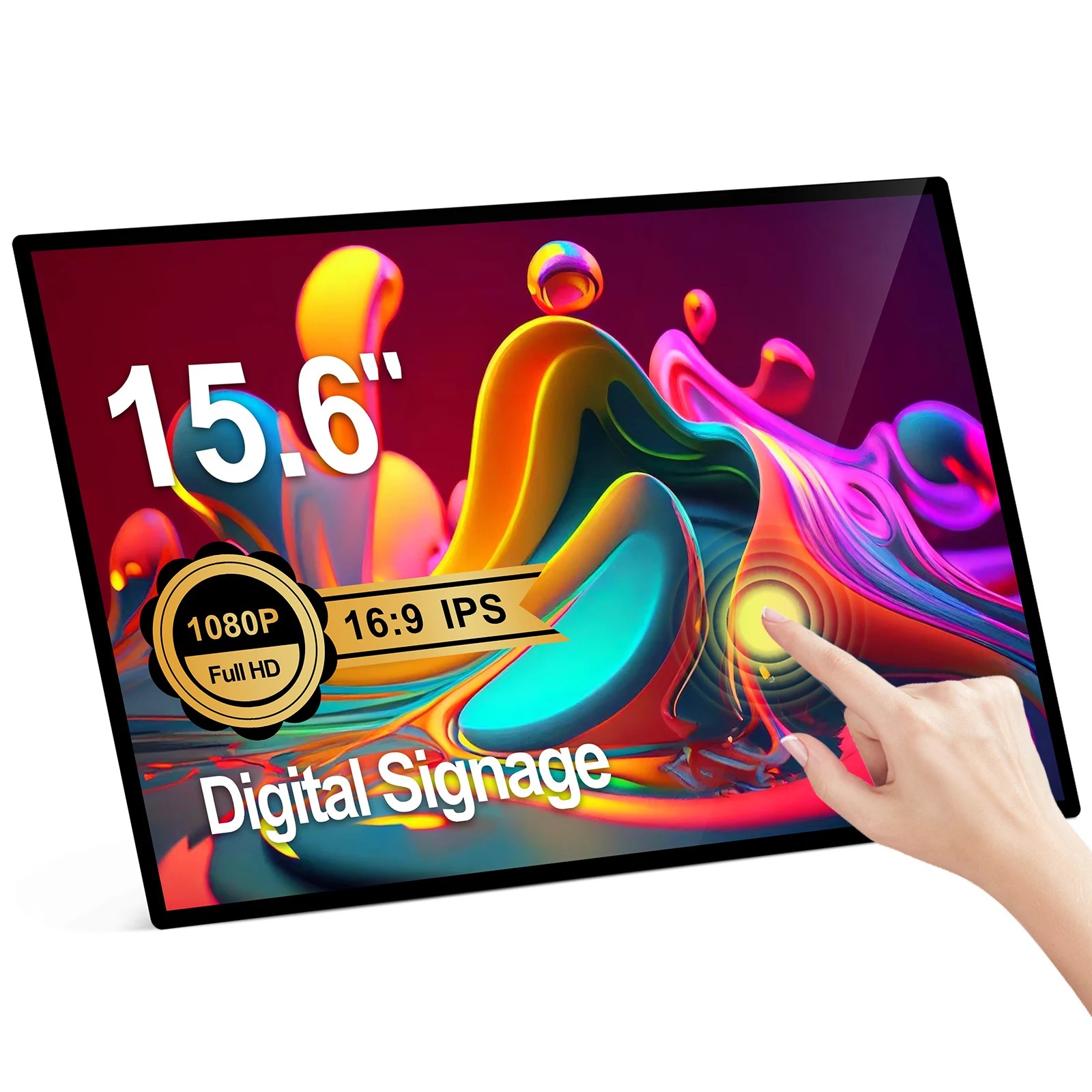 New15.6inch Wall Mounted Digital Signage Touch Screen Display With Android System Advertising Player Android tablet pc 15 inch