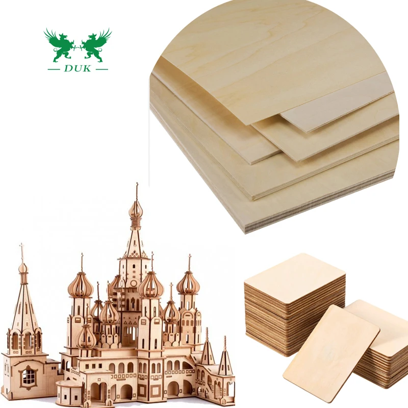 0.5mm Natural A Grade Basswood Veneer Plywood for Aircrafts