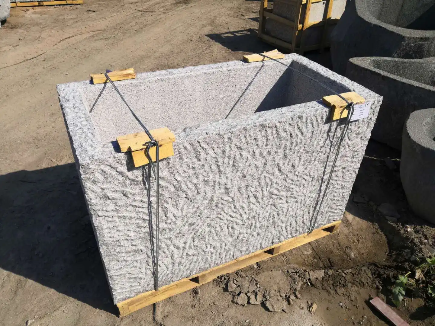 garden stone granite water trough garden decoration flower planters