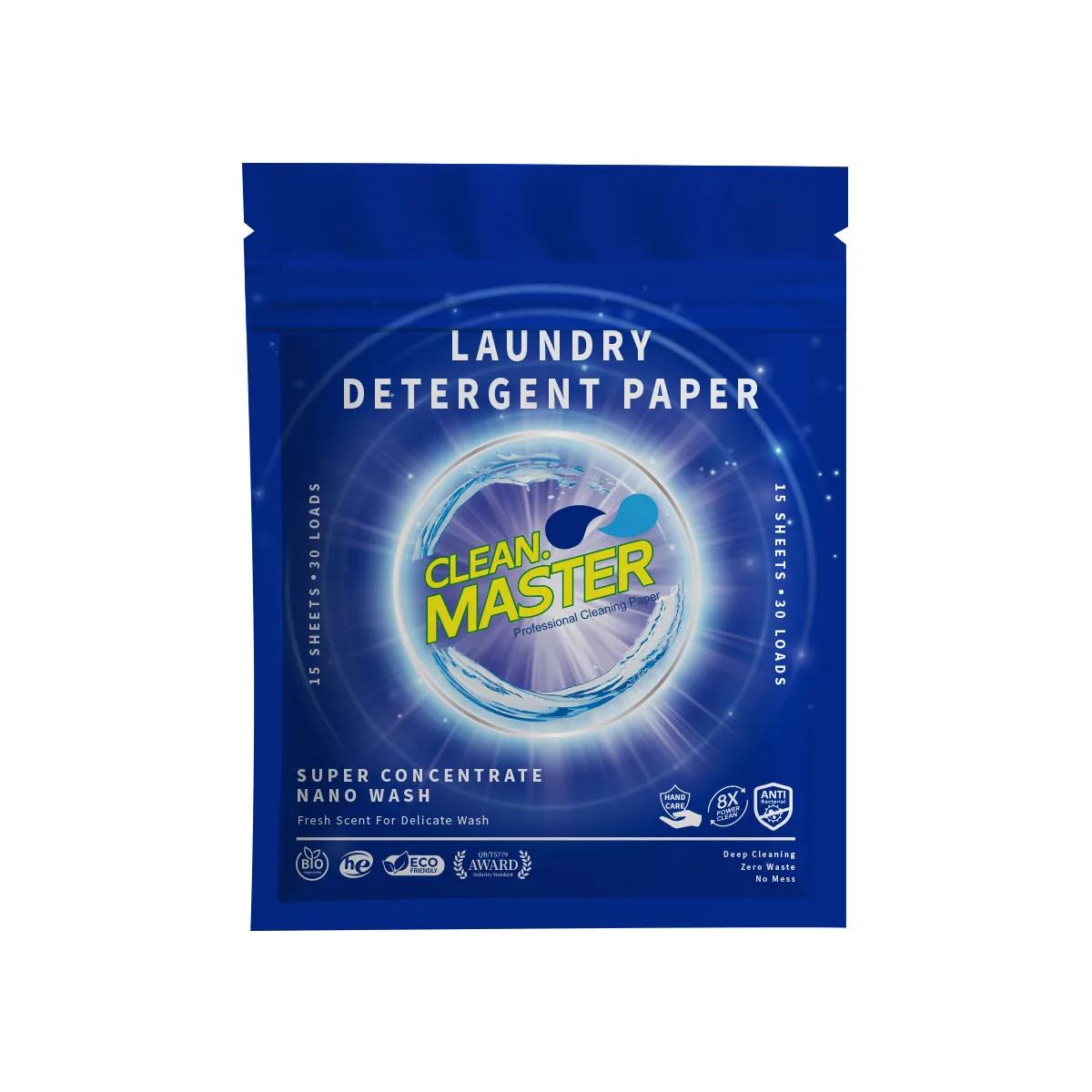 Clear master Biodegradable Eco-friendly Laundry Detergent Sheets
