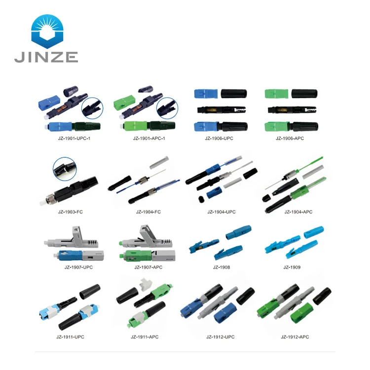 SC type APC or UPC optical fast connector