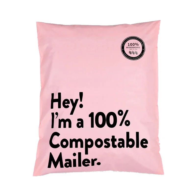 Изготовление на заказ Печать логотипа 100% биоразлагаемые polymailer пластиковые Bolsas de correo одежда почтовой пересылки Упаковка Почтовый мешок