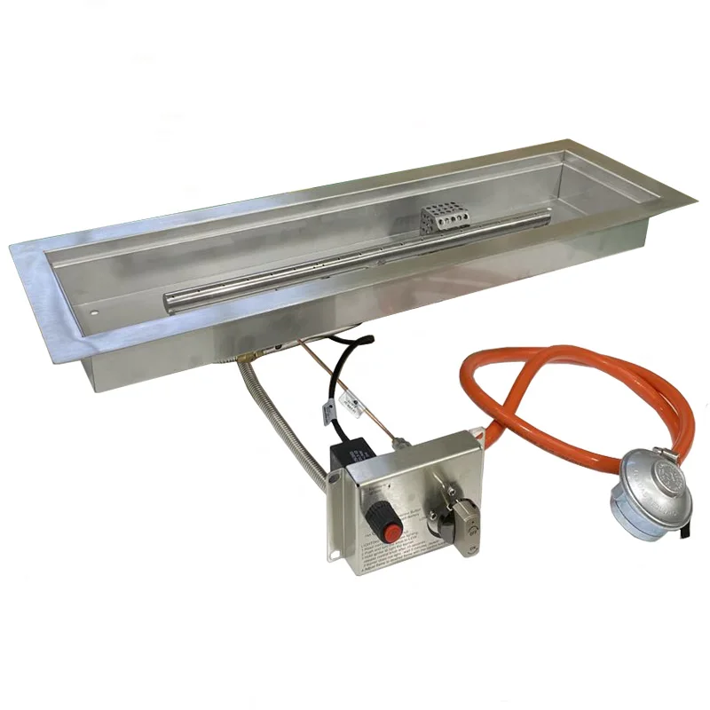 Наружная 70 см линейная горелка из нержавеющей стали