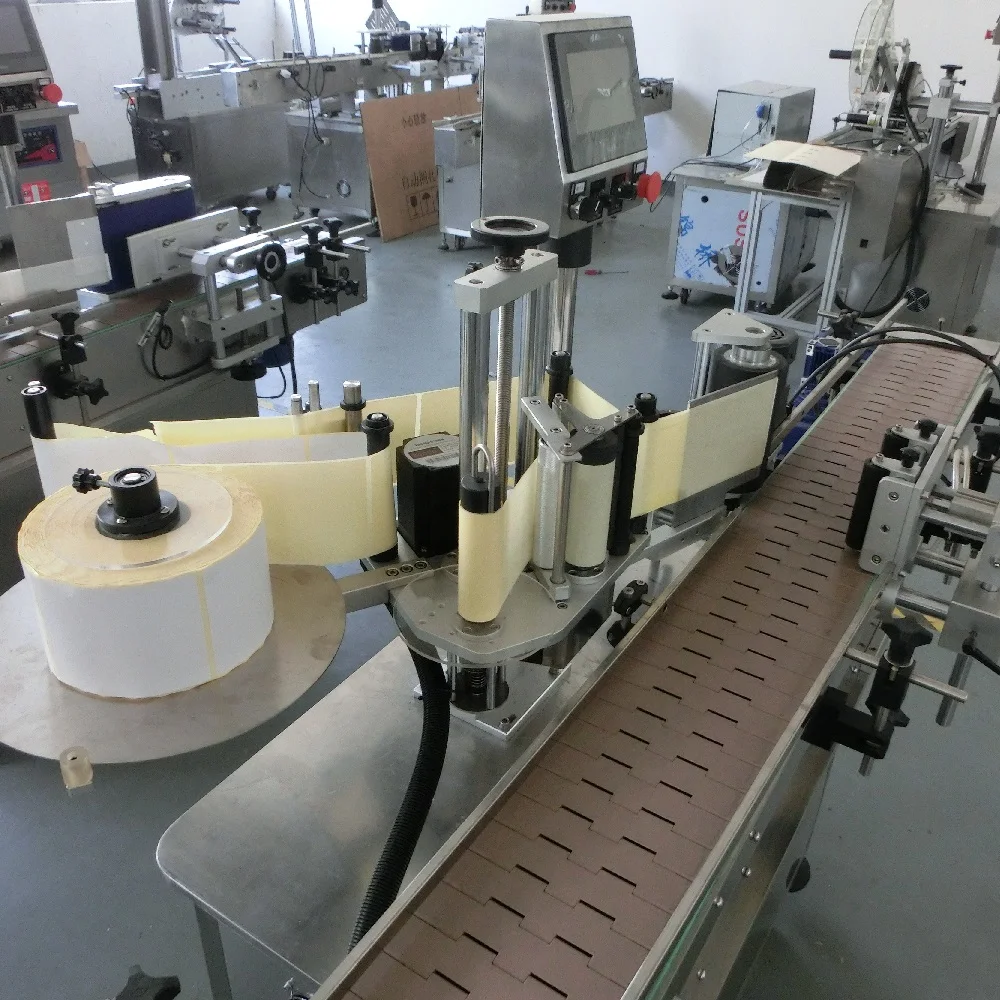 YM515 Automatic PET plastic glass bottle wrap around labeling machine for metal aluminum can sticker labeler