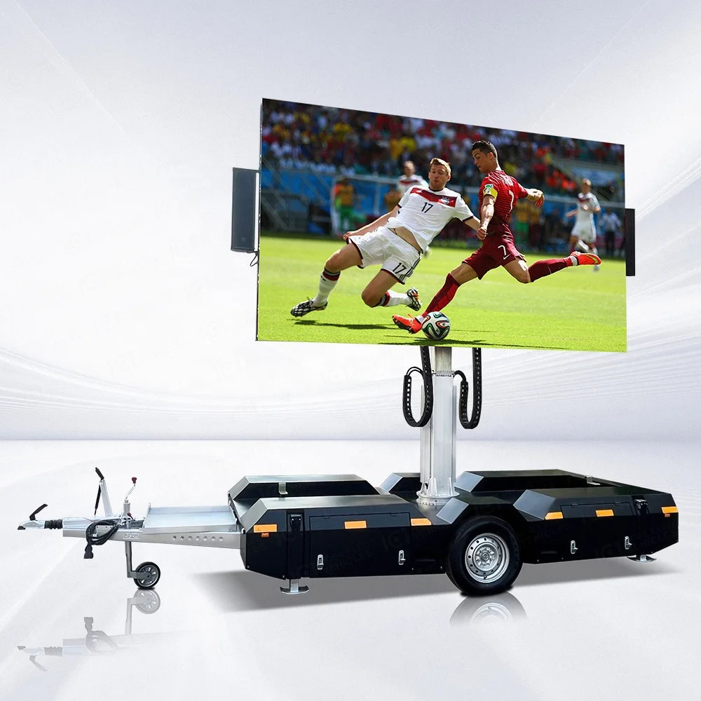 ICT outdoor P3 P4 P5 P6 P3.91 mobile led  screen trailer digital LED display van billboard screen outdoor advertise