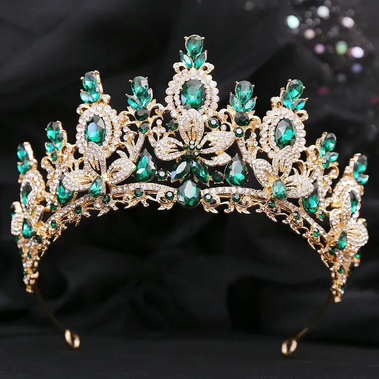 New arrival  flower crown high quality bridal hair accessories crystal wedding tiara crown for woman