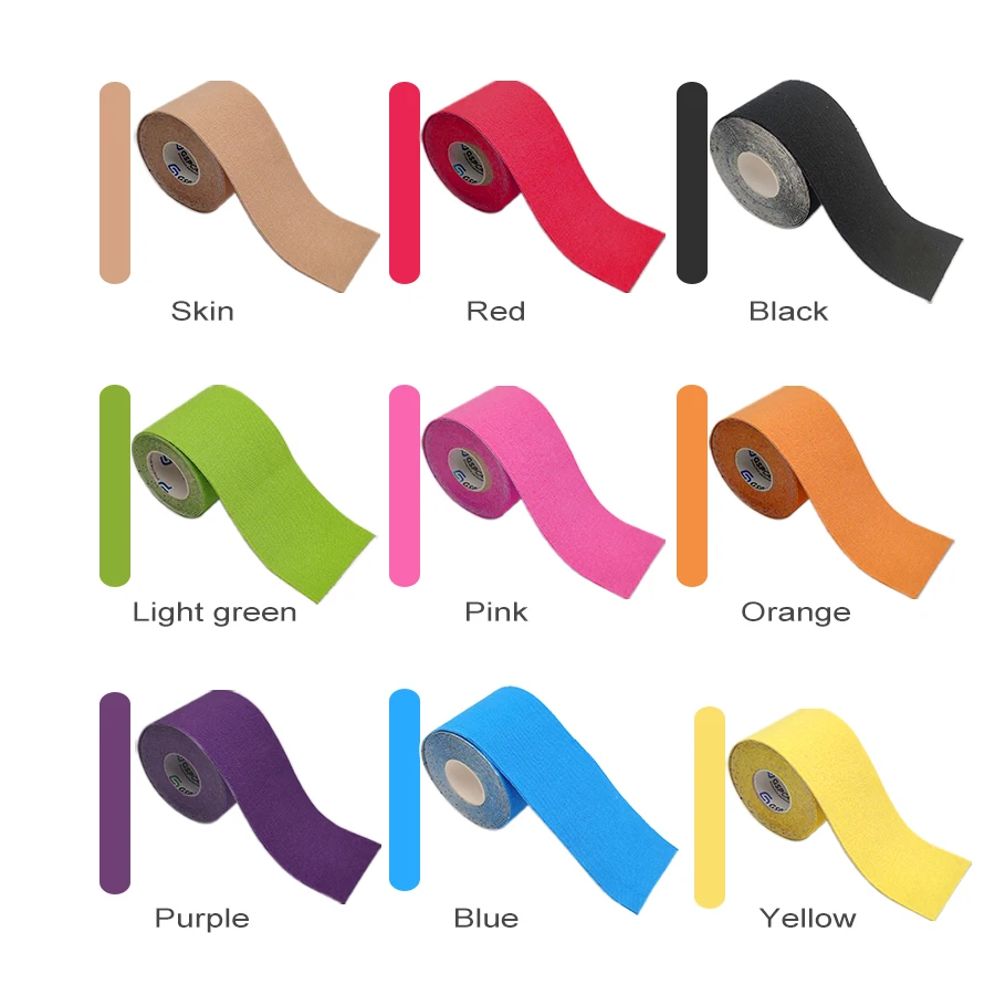 Colorful Pre Wrap wholesale Sport kinesiology tape sports tape kinesiology Tape Roll for Sports protection