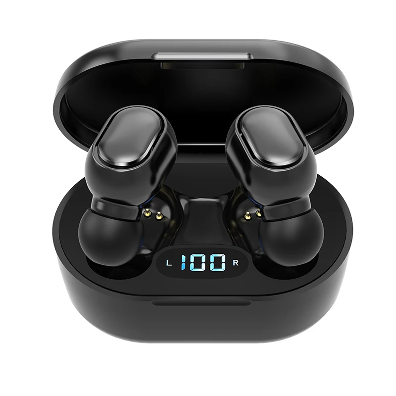 
earphone mini true tws music in-ear earbud mobile phone hands free small bt wireless case sports earphone 