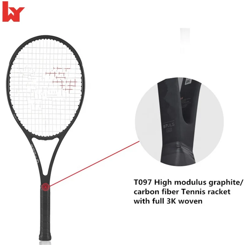 High modulus graphite/carbon fiber Tennis Racket with full 3K woven
