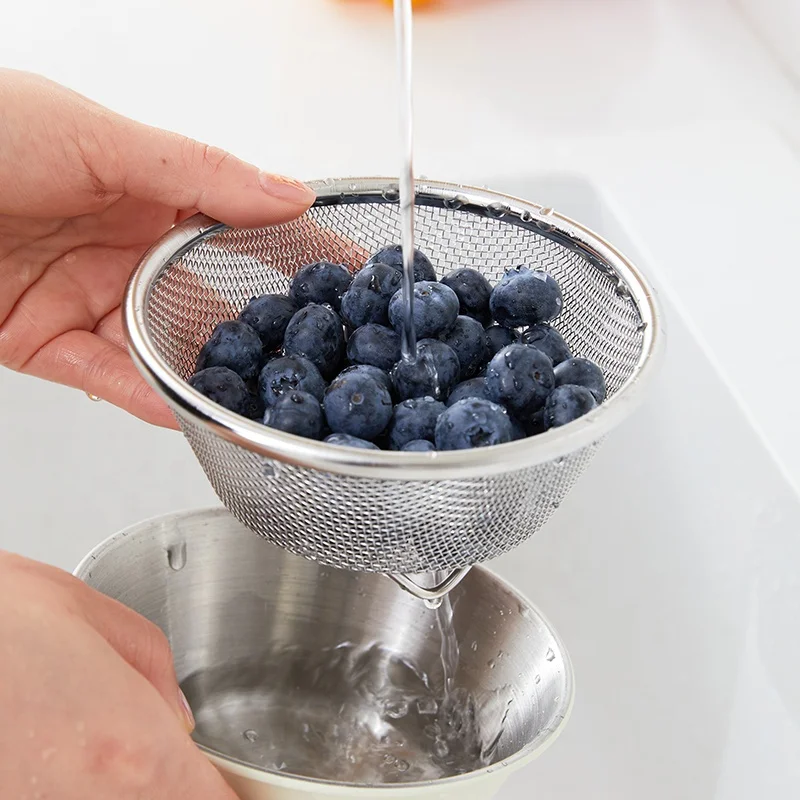 High quality stainless steel cone mesh strainer juicer filter colander