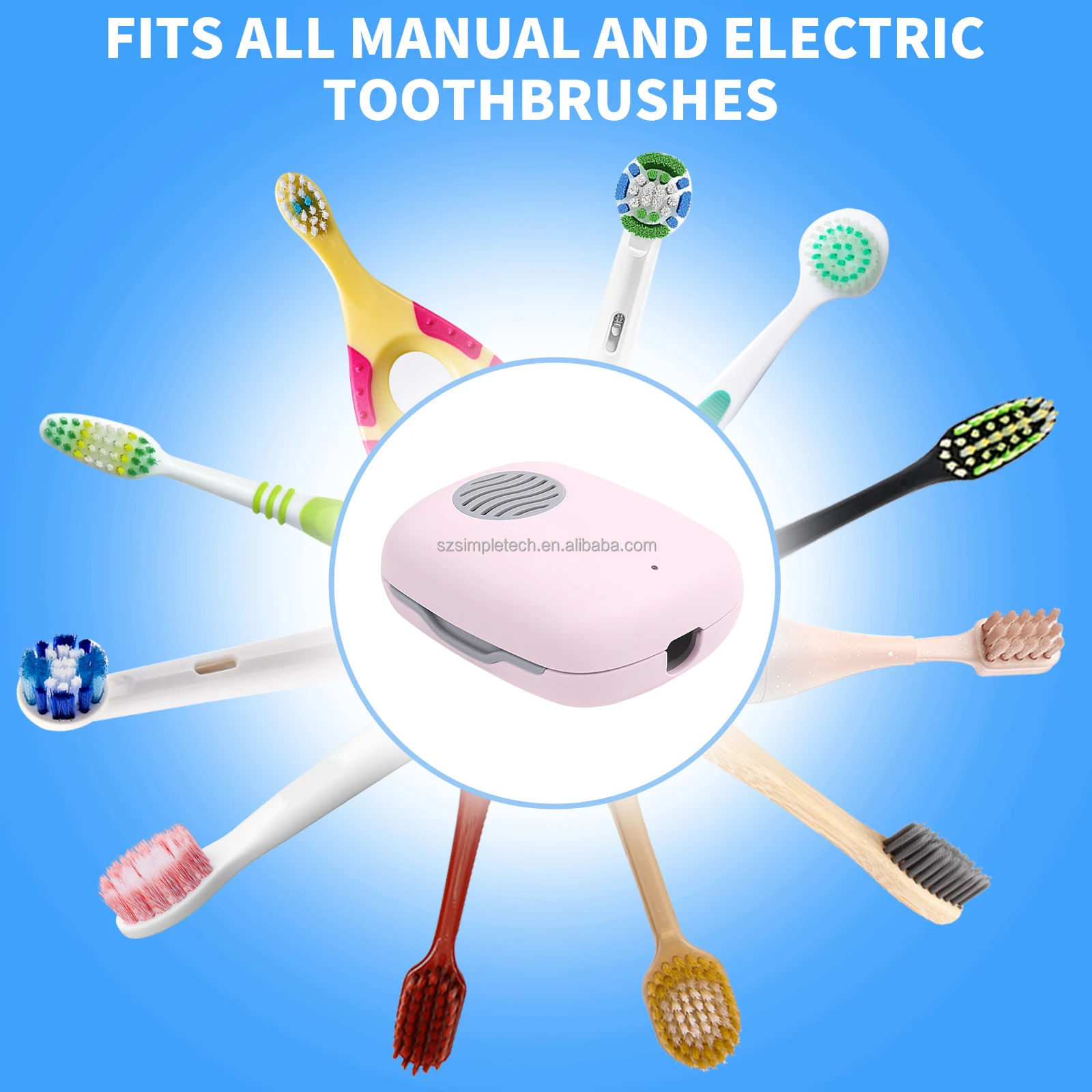 Toothbrush disinfecting box