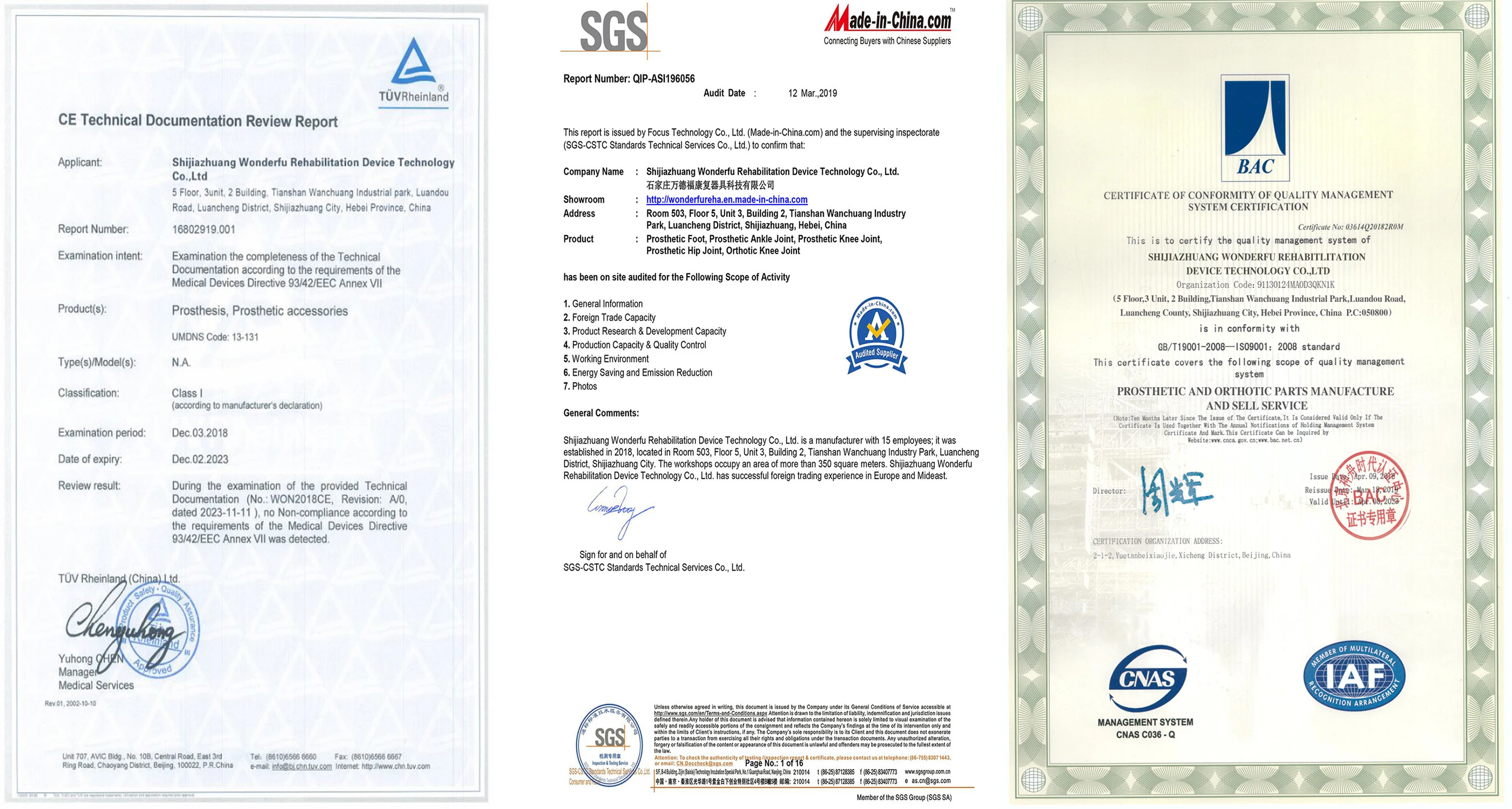 Our Certifications