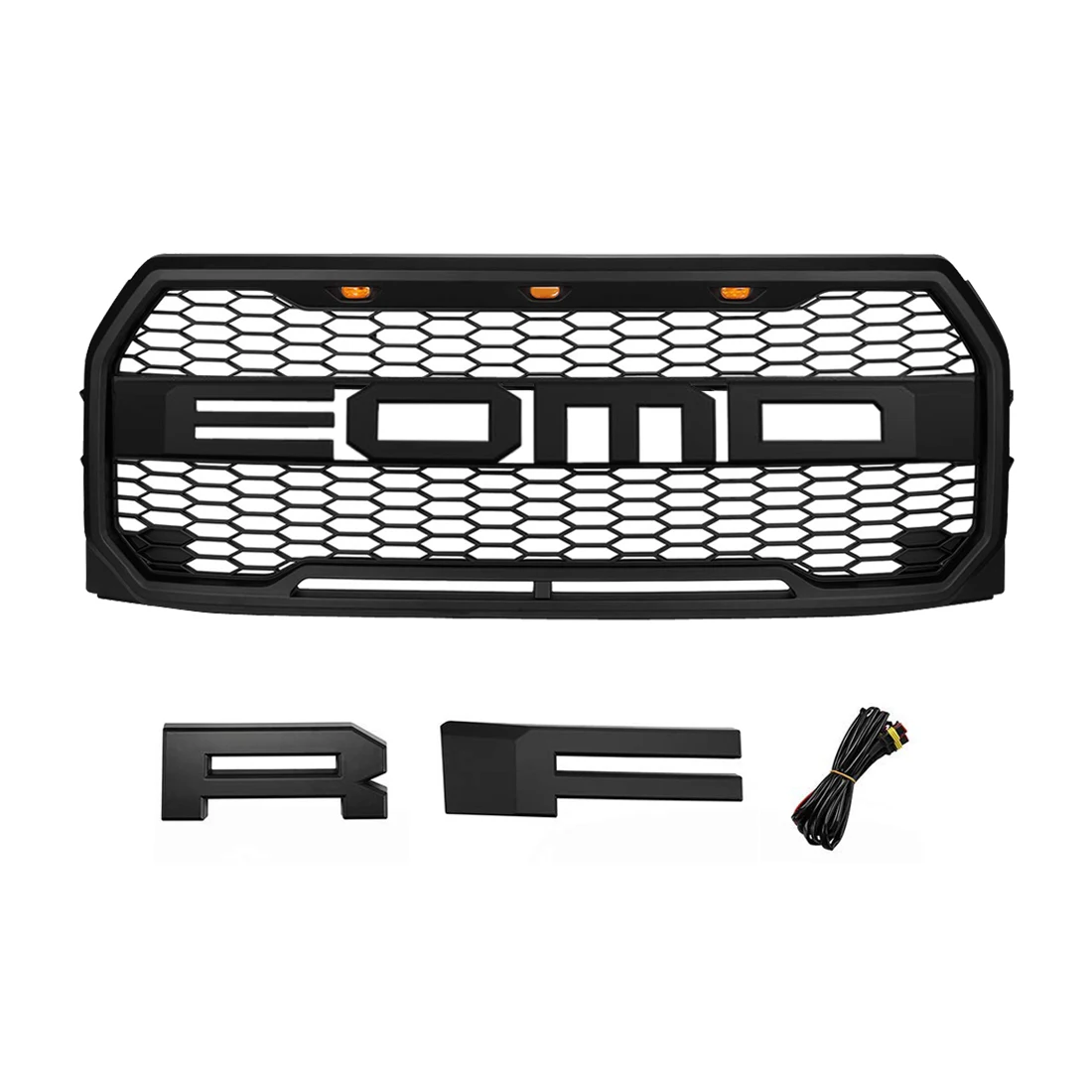 Решетка для Ford F150 2015-2017 ABS Письмо съемный завод Raptor стиль передний бампер