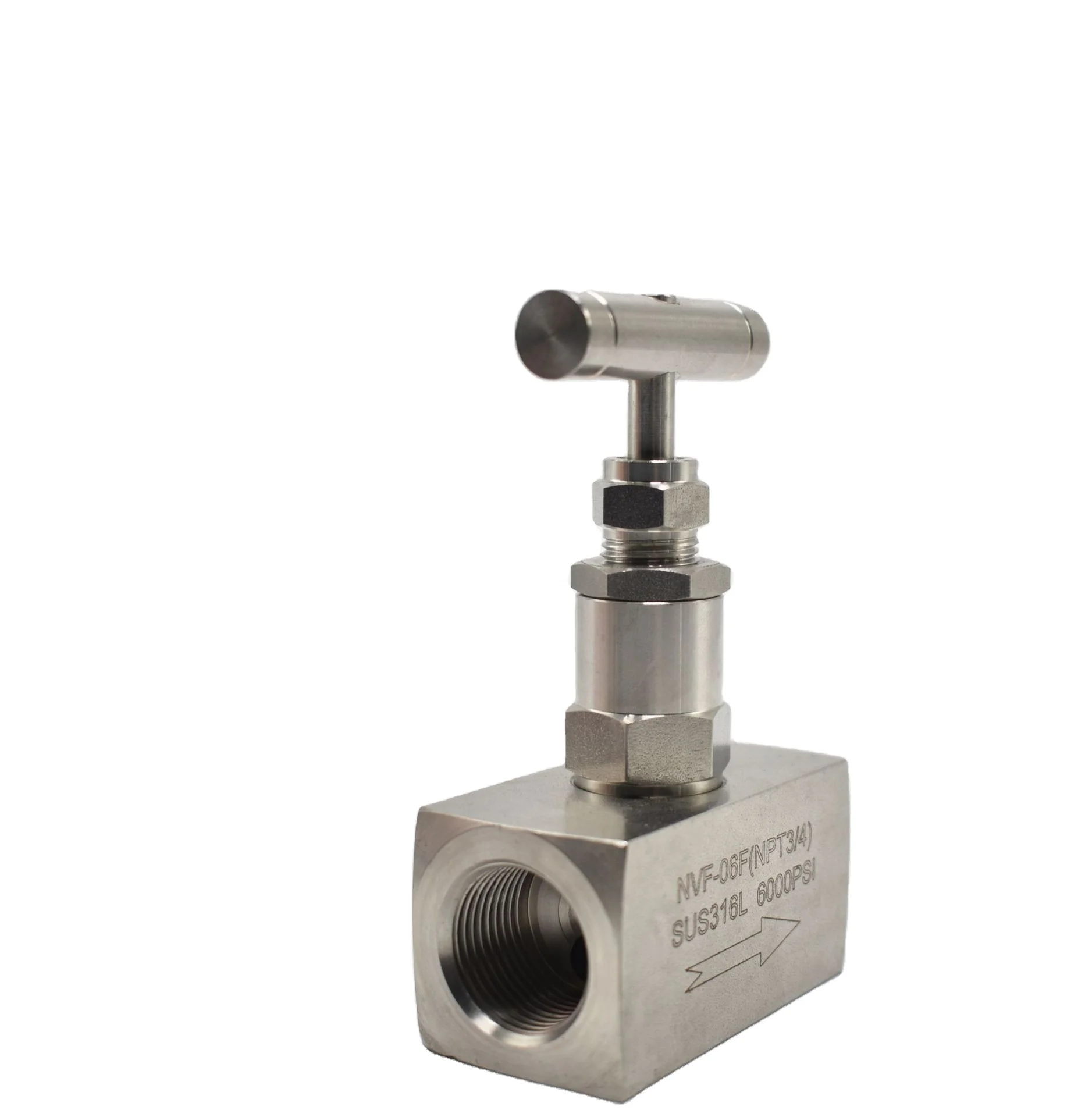 ss316 high pressure stainless steel needle valves 3/8 1 inch for water treatment