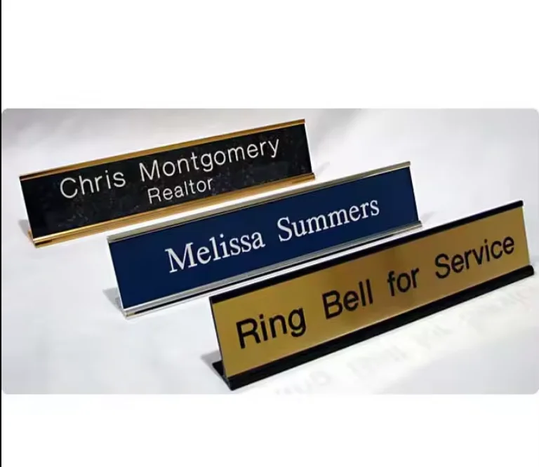 Custom Plate Stainless Steel Nameplate Aluminum Metal Tag Brass Logo Engraved Metal Name Plate For Your Brand