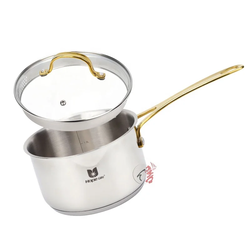 6Pcs Wholesale kitchenware saucepan cooking pots casserole cookware pots and pans stainless steel cookware