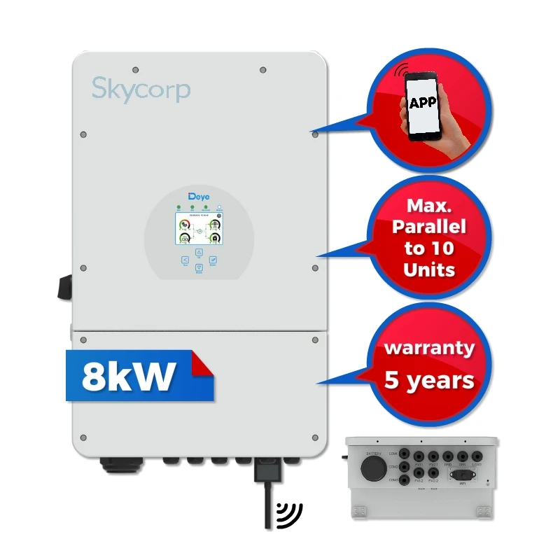 Deye Cheap Bulk 8kw 3 phase inverter hybride inverter 8kw fabricants Low voltage battery 8kw deye sun 8k sg04lp3 lsw 3