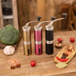 Stainless Steel Personal Bean Crusher for Home Conical Burr Mill with Adjustable Coarseness Screw