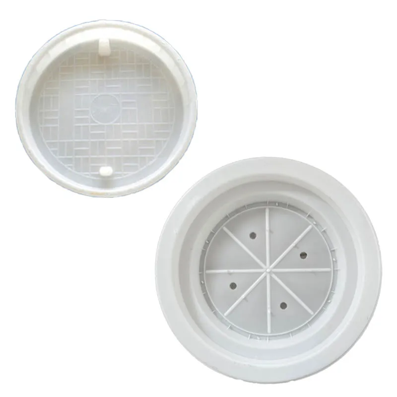 Plastic moulds for round manhole covers, and reusable plastic moulds for precast concrete blocks for manhole Wells 70 diameter*8