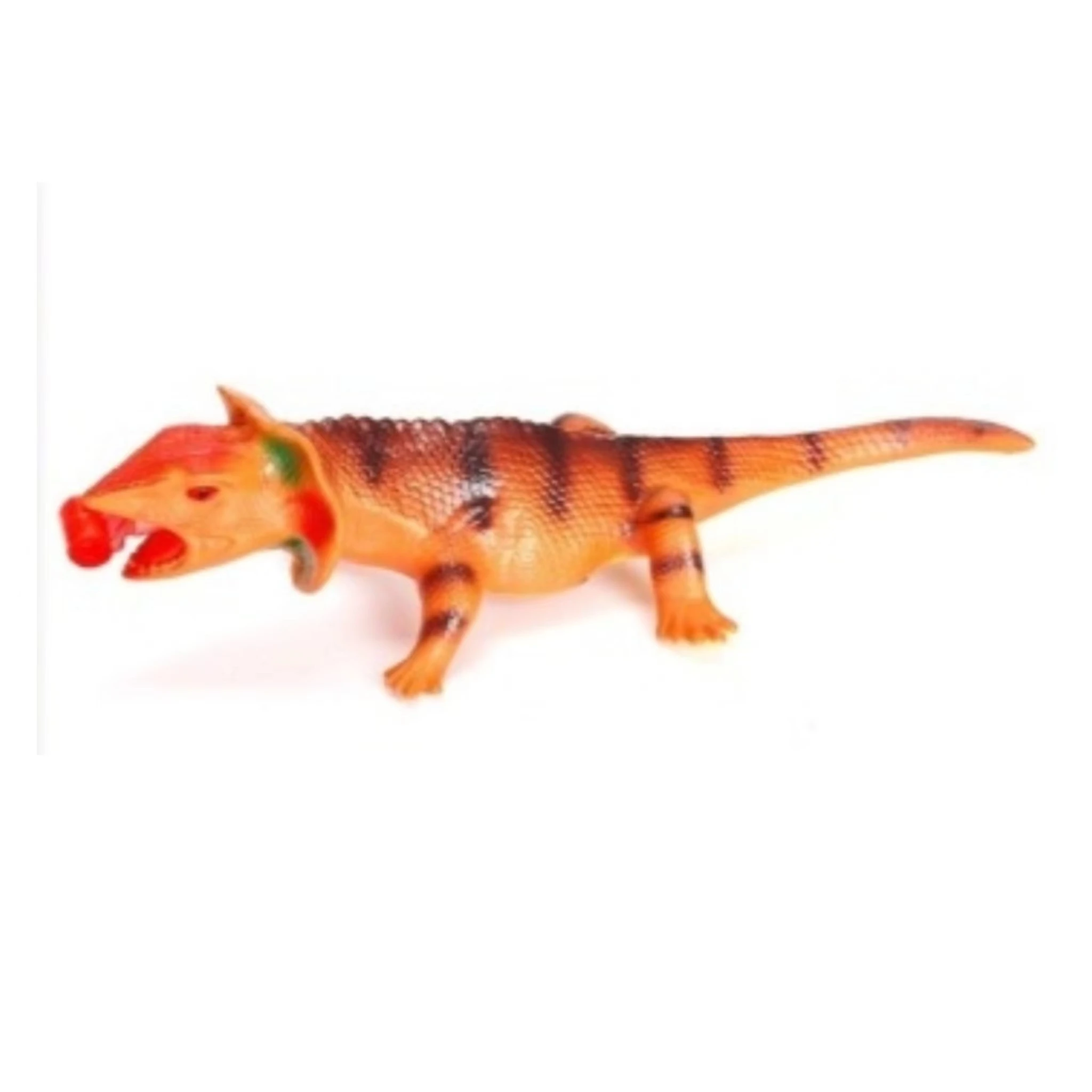 2024 Vinyl Model Press Tongue Out Simulation Brown Basiliscus Soft Rubber Material Odor Free Toys for Children Over 3 Years Old