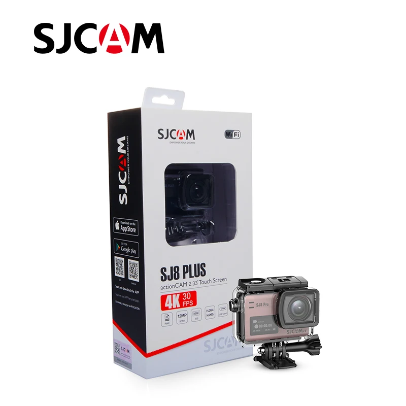 Hot New SJCAM Real 4K 60fps Wifi SJ8 Pro Action Camera 8xZoom Video Camcorder 1200mAh Recording 2.33' Live Stream 6-Axis Gyro