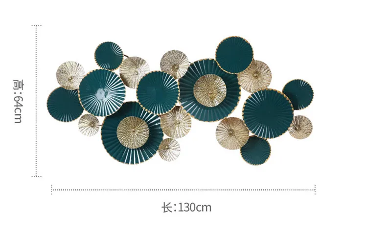 Green Handmade Metal Stack Artware Home Wall Art Decoration