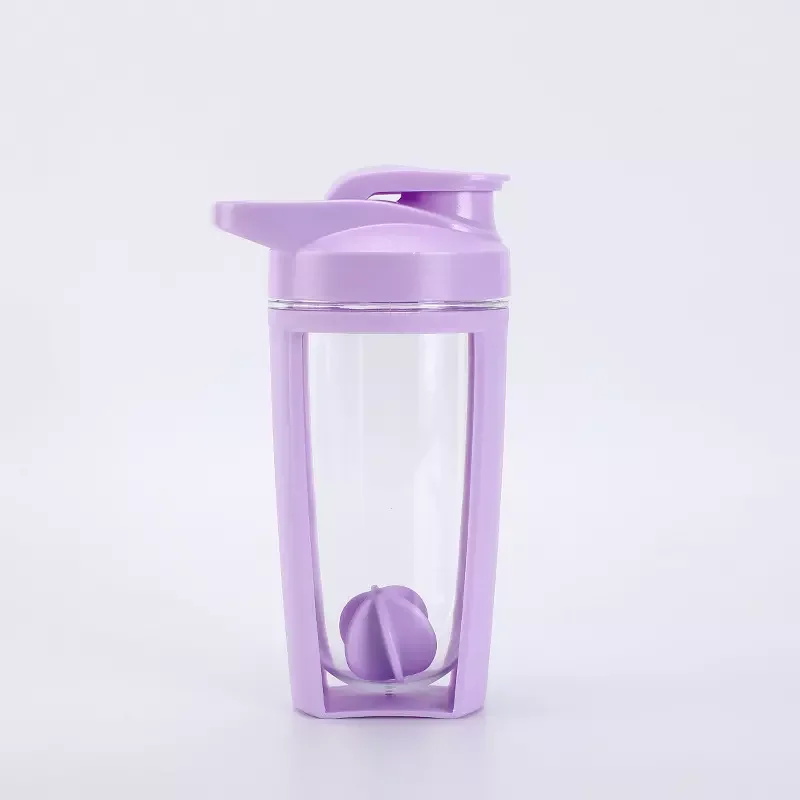 New design 500ml Portable Plastic Water Bottle Shake Cup Fitness Sports bottles Cup With a Scale