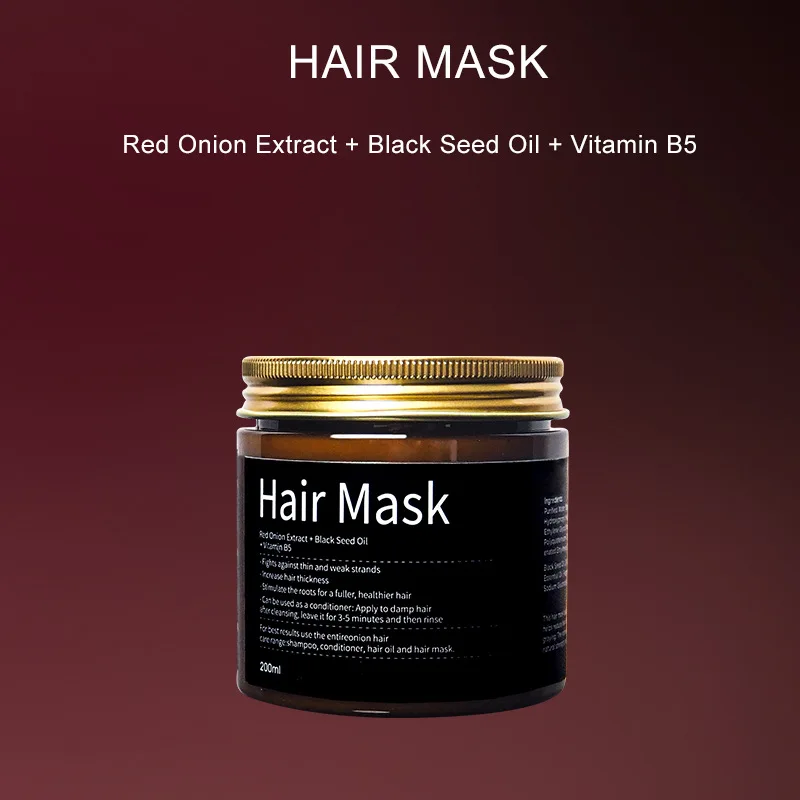 Silky Smooth Repair Perm Moisturize Restore Hair Nourishing Onion Hair Mask 200ml