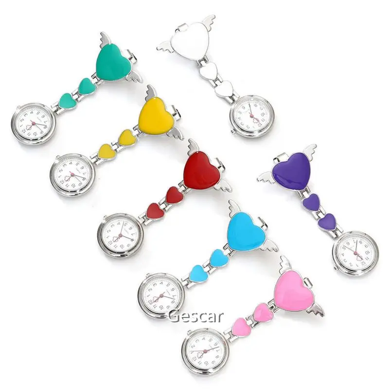 
Most Popular Hospital Watch Heart Designs Wings Nurse Pendant Hanging Watch For Doctor Time Checking 