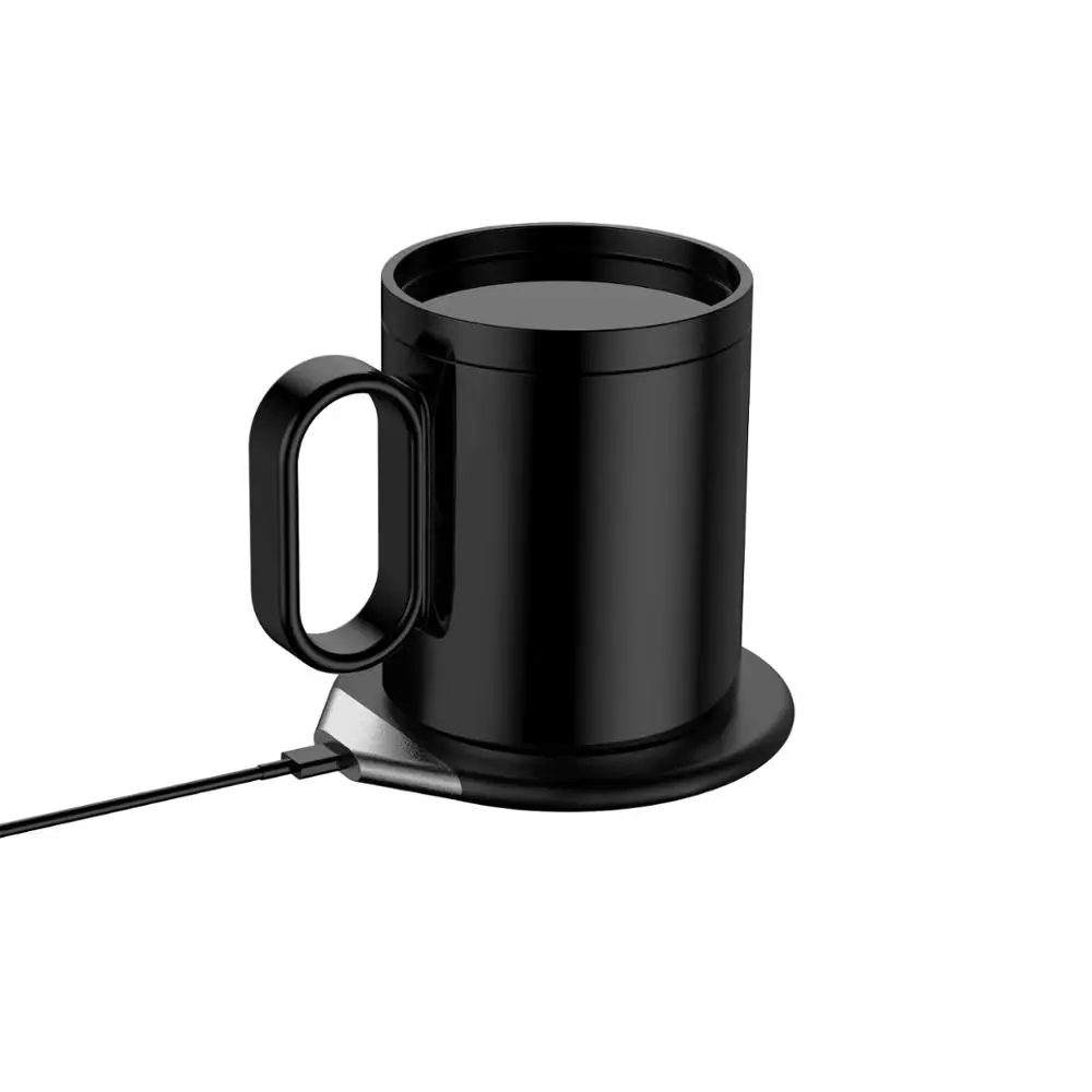 
350ml Wireless Charging Warm Cup Coffee Thermostatic Ceramic Electric Mug Thermal Cup 
