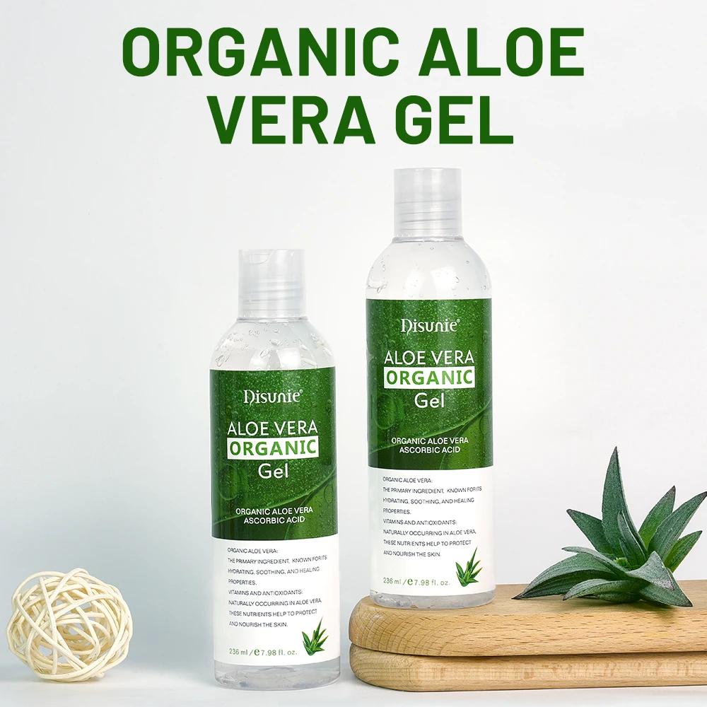 Organic Aloe Vera Gel Skin Barrier Repair Face & Body Moisturizer Deep Soothing Hydration Gel Aloe Vera For Dry Skin Care