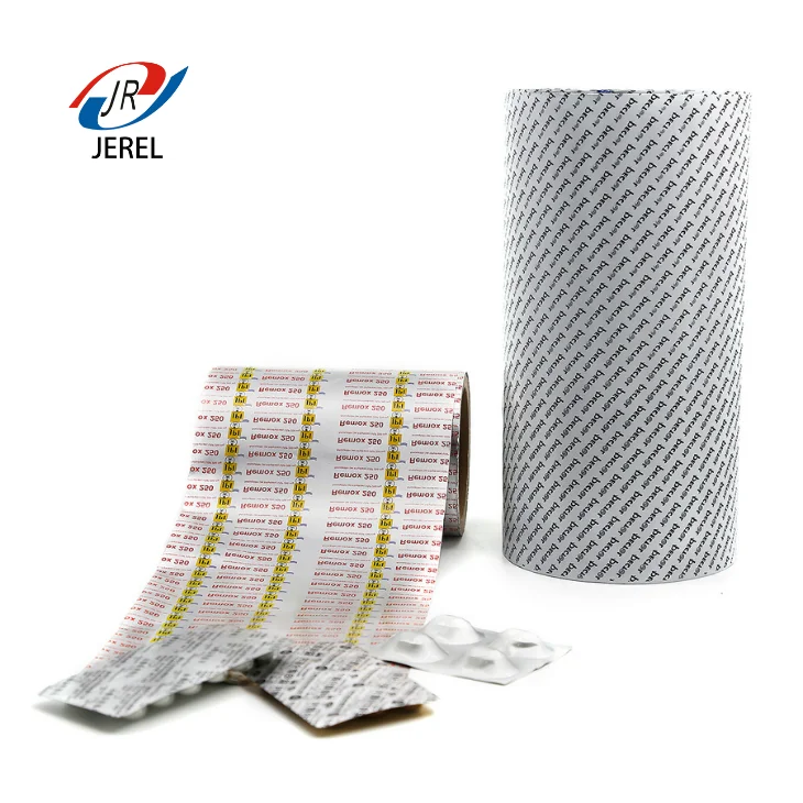 JEREL OP1.0/ALU20/HSL6-8gsm 8011 Blister aluminium foil  packaging for capsule and pills package