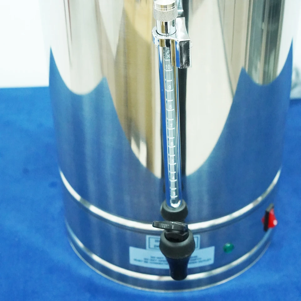 CP10A Commercial Stainless Steel Percolator Coffee Maker & 10L Hot Water Urn - Ideal for Catering Events