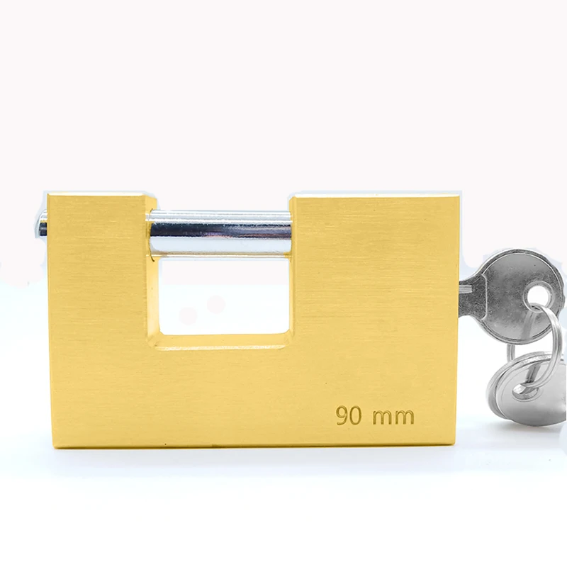 Дверной Противоугонный безопасный противоударный скользящий болт прямоугольный навесной замок Железный блок замки прямоугольный штифт скользящий болт латунный навесной замок
