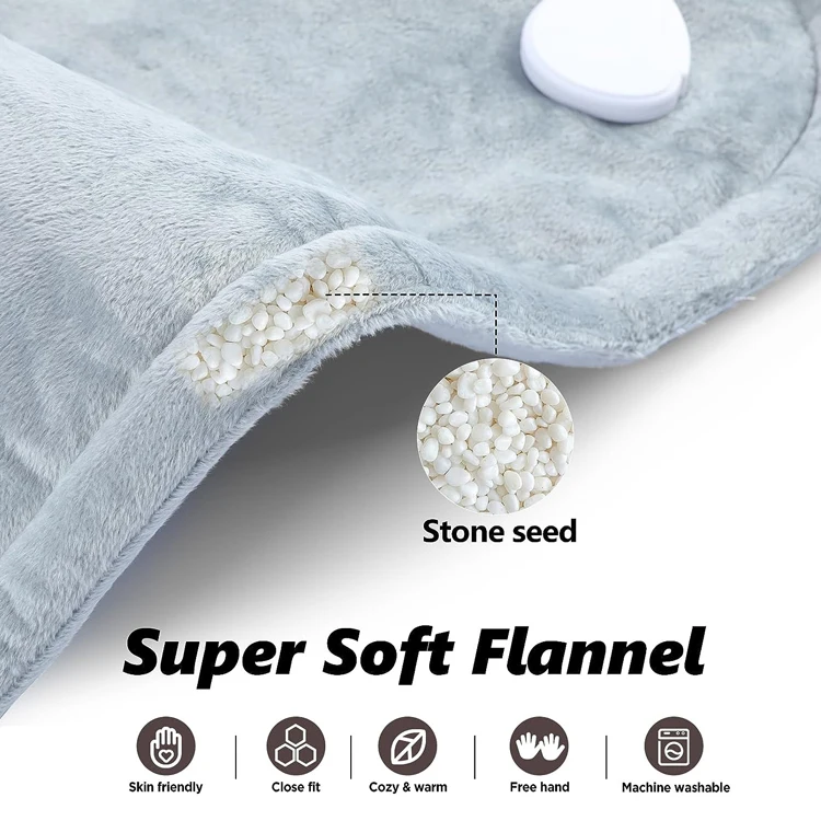 Superior Fleece Heating Shoulder Cape with Timing Function and Adjustable Temperature for Spine Comfort Thermal Instrument