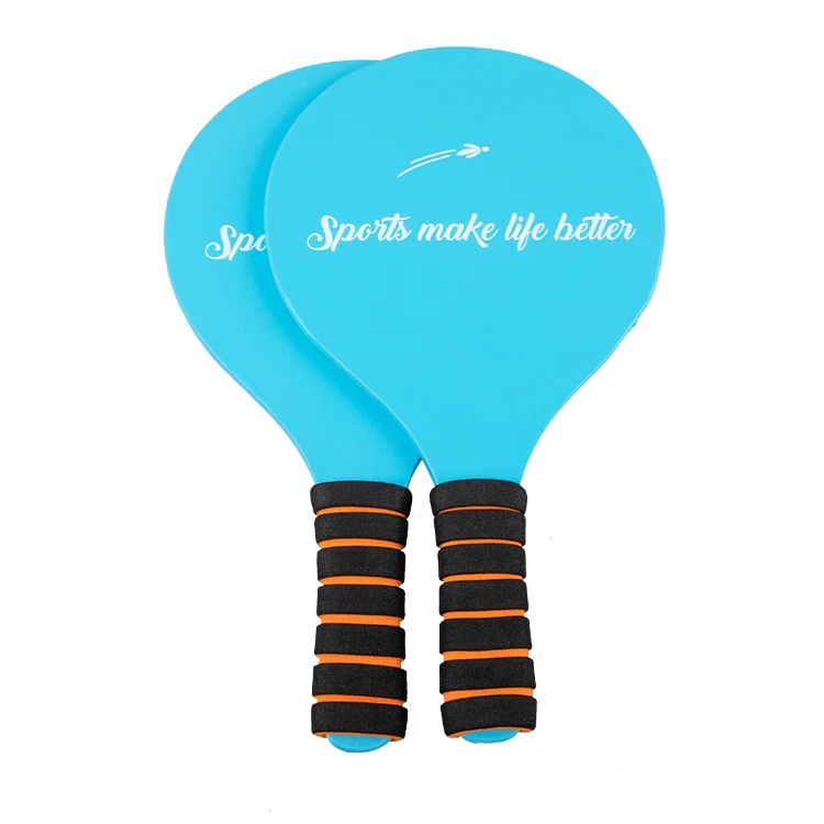 
Factory direct sale Tennis Racket for Teenage family game beach paddles and ball wooden beach racket 