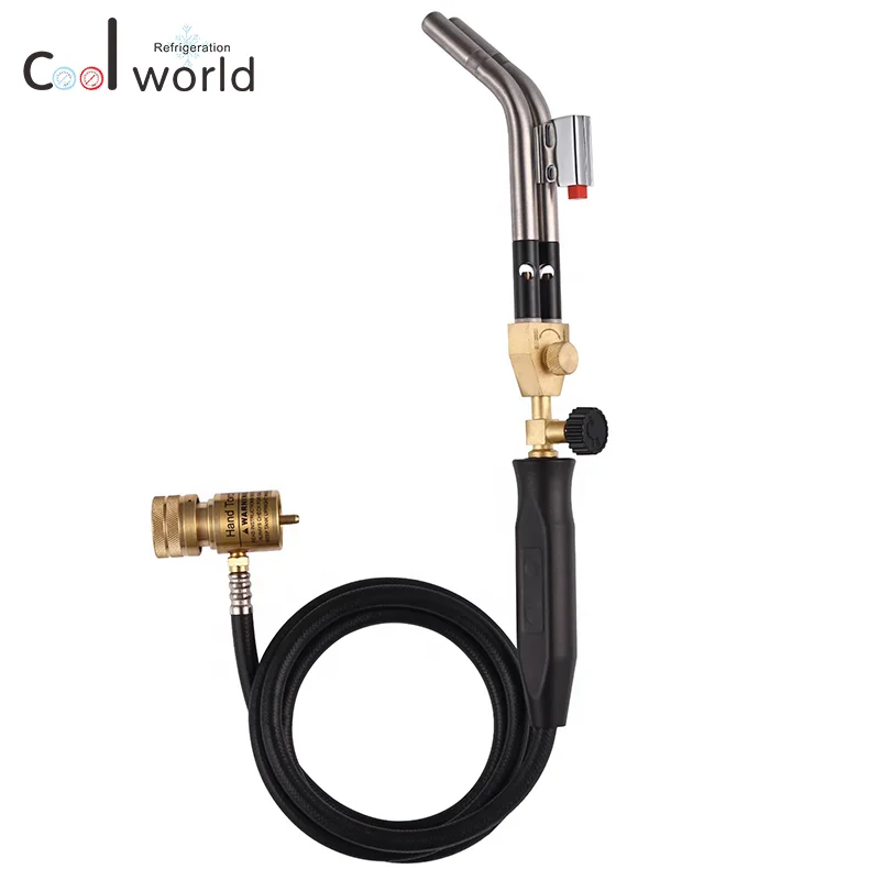 CWD-3DSV с двумя головками самовоспламенения газовая сварочная Ручная горелка Mapp клапаном для сварки HVAC пайки или трубопроводов