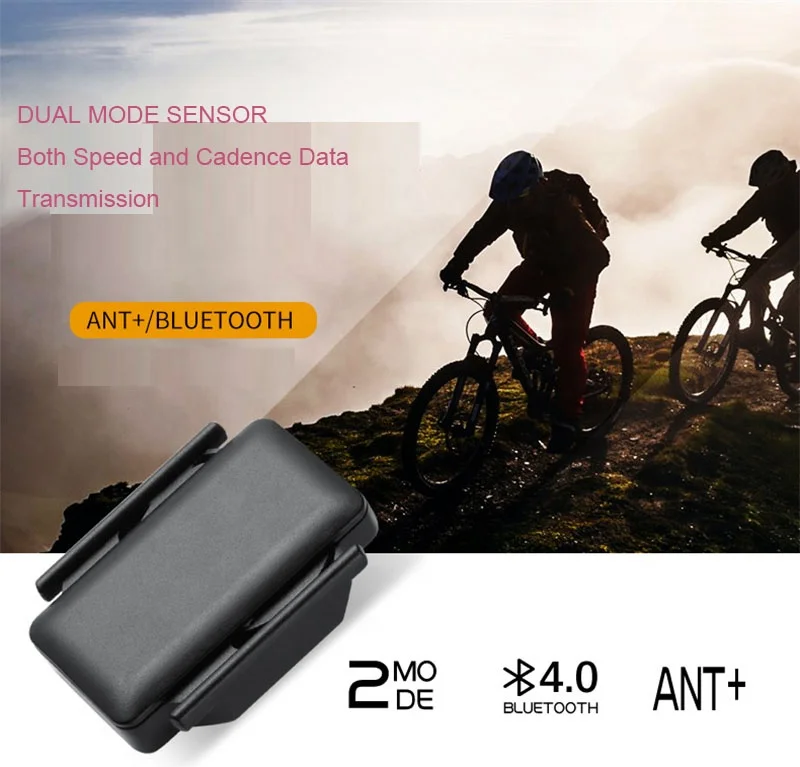 Cycling Speed & Cadence Sensor IP67 Waterproof Bicycle Sensor For Wahoo Garmin Strava