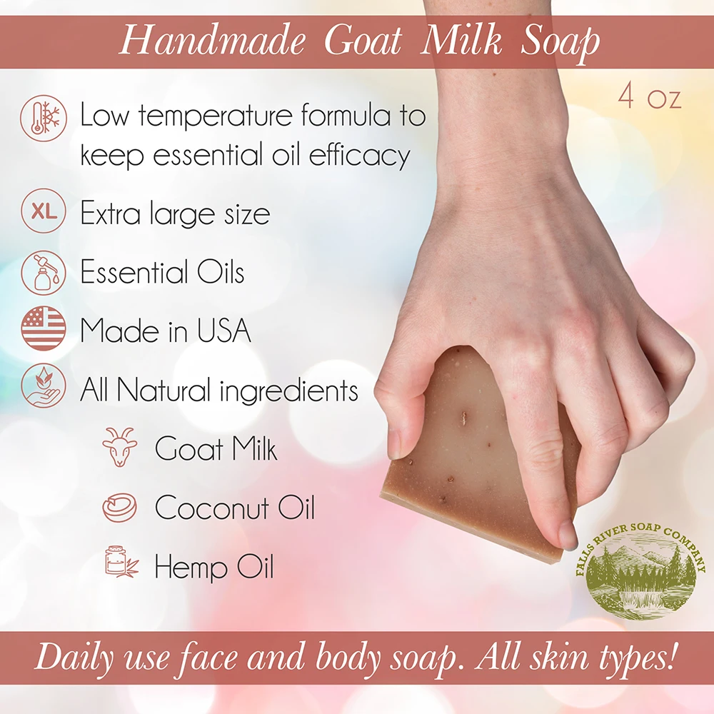 Wholesale OEM Private Label Handmade Luxury Soap Bars Minty Lavender Goat Milk Soap with fresh premium Natural Ingredients