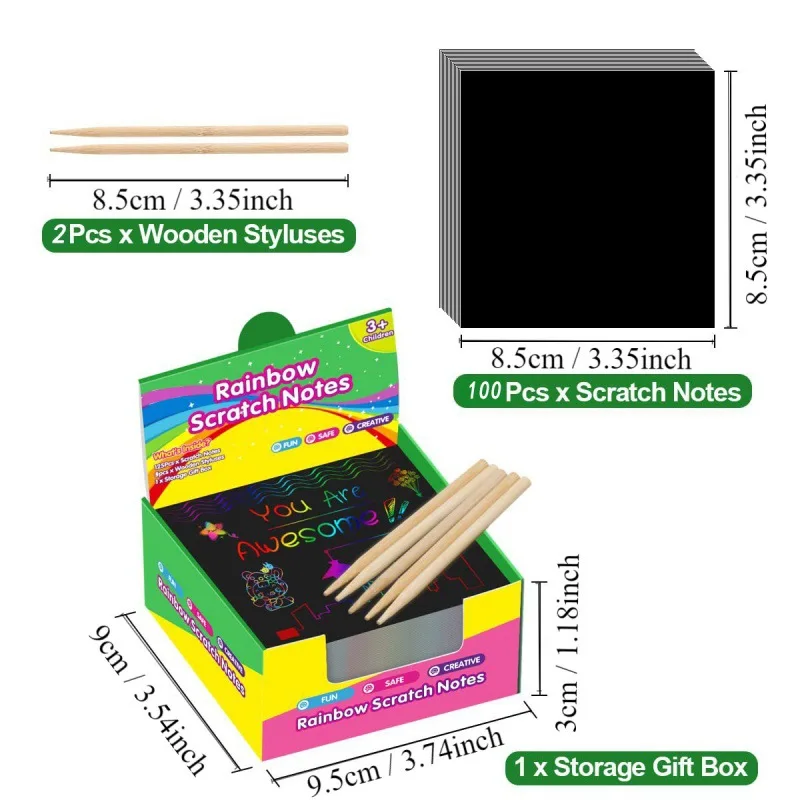 children gift scratch cards sticker printing