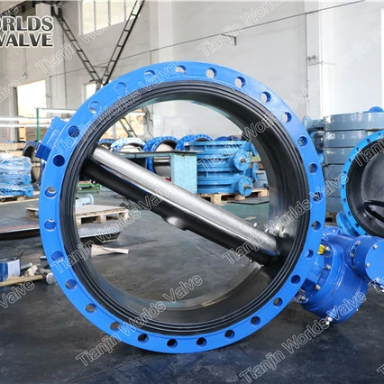 tianjin factory direct price 48 inch epdm seat flange butterfly valve with worm gear price
