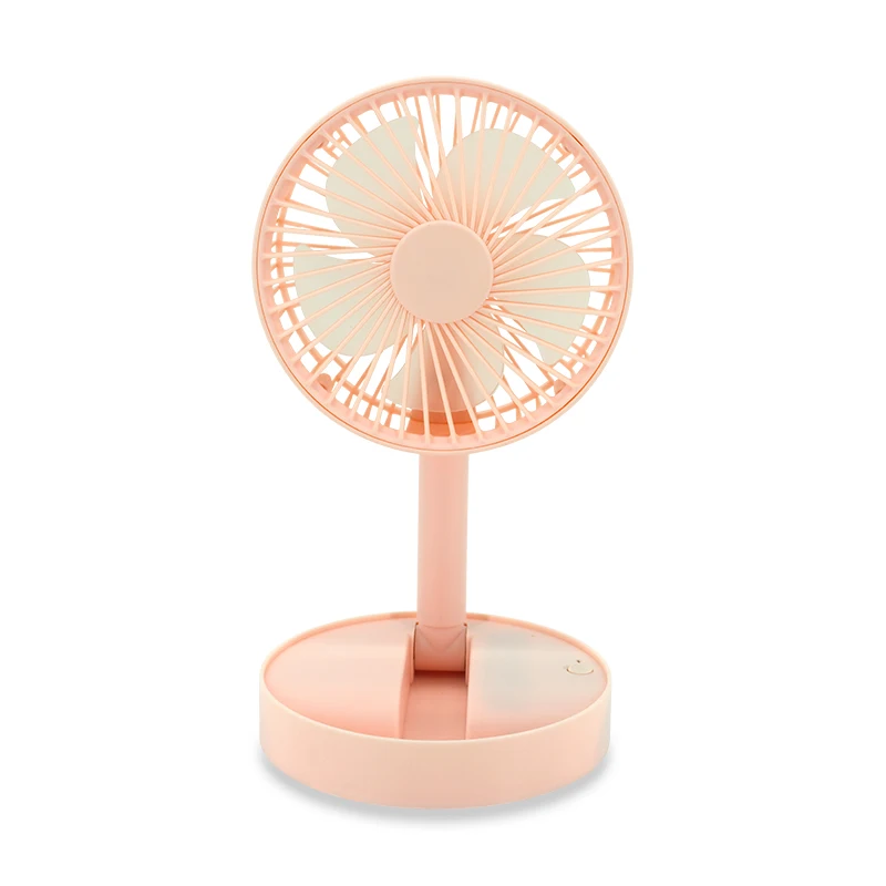 Battery Mini Portable Cool USB Rechargeable Fan Telescopic Folding Fan