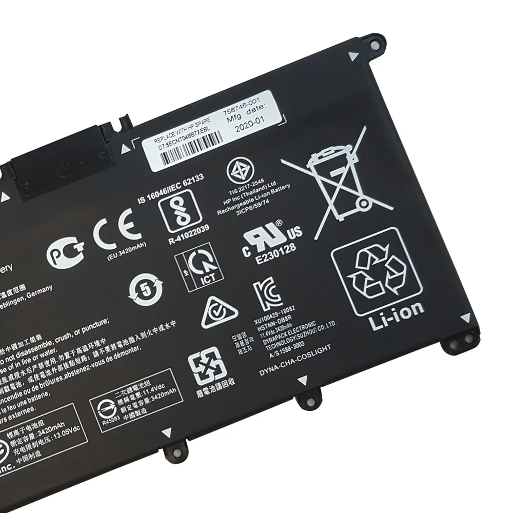 HT03XL 41Wh Laptop Battery for HP Pavilion 14-ce 14-dh 14m-dh 14t-dh 15-cs 15-cu 15-cw Genuine Original Li-ion Battery