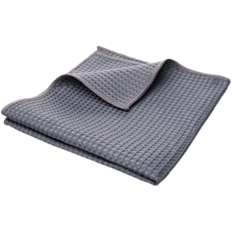 Wholesale Microfiber Waffle  towel for car tea coffee bar  window cleaning