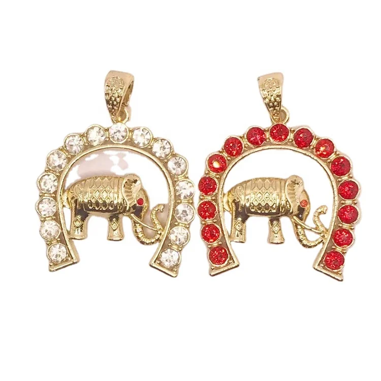 JML Hot Selling Elephant Jewelry wholesale exquisite14K Gold Plated Pendant necklace Colgante de elefante collar de placa de oro