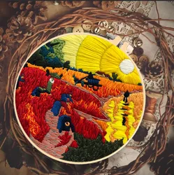 Drop Shipping Van Gogh series Factory Outlet Cross Stitch Embroidery Fabric Kit