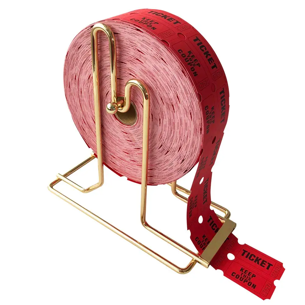 Red, Blue,Green,Yellow  2000 pcs Drawing Jumbo Double Cheap prices Raffle Ticket Roll