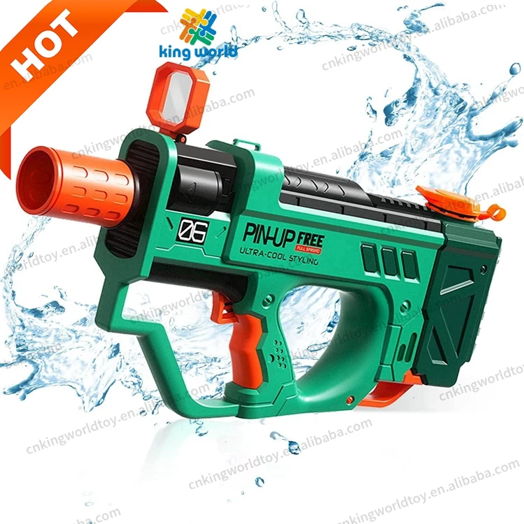 Wholesale 2024 Gun Water Electric for Kids 32 FT Automatic Water Gun Electric Pool Summer Outdoor Toys 800CC High Capacity