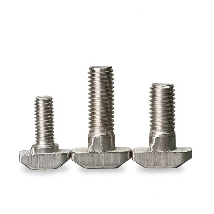MV-TB8x40-10 T-Bolt Auto Parts ISO Standard Steel Nut and Bolt with Internal Thread Plain Finish